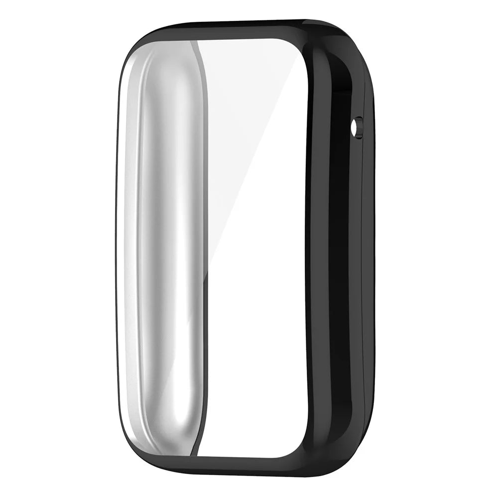 For Xiaomi Mi Band 7 Pro Soft TPU Full Coverage Protective Case Electroplated Frame Watch Cover Replacement - Black - 5