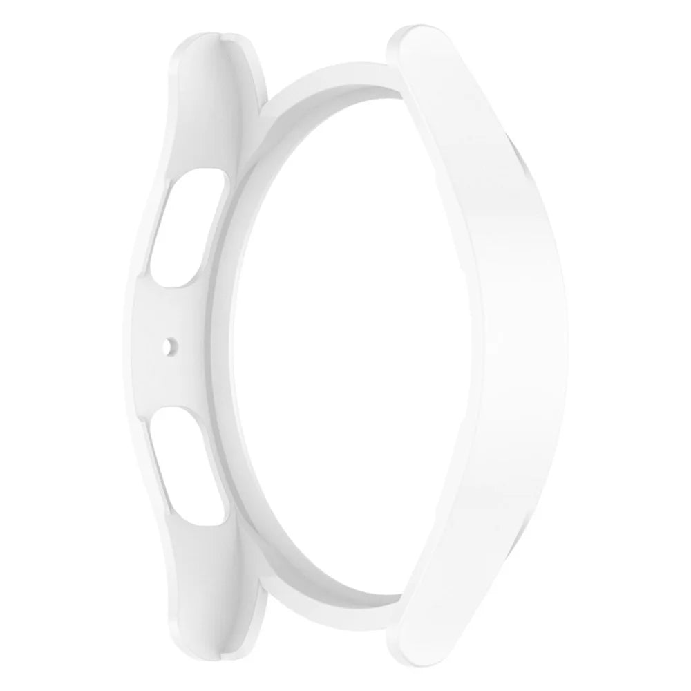For Samsung Galaxy Watch5 / Watch4 44mm Hard PC Smart Watch Case Anti-scratch Hollow Protective Cover - White - 5