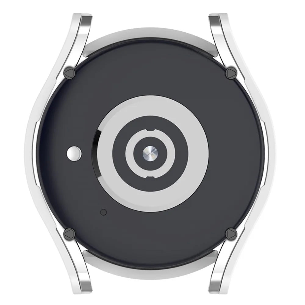 For Samsung Galaxy Watch5 / Watch4 44mm Hard PC Smart Watch Case Anti-scratch Hollow Protective Cover - White - 7