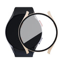 For Samsung Galaxy Watch FE / Watch6 / Watch5 / Watch4 40mm Hard PC Watch Cover with Tempered Glass Screen Protector - Pink - 6