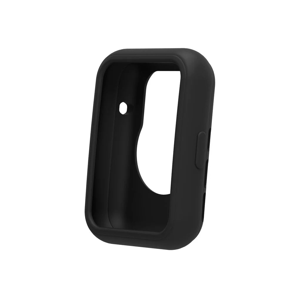 For Huawei Watch Fit 2 Smart Watch Silicone Case Anti-scratch Protective Frame - Black - 2