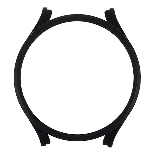 For Samsung Galaxy Watch 5 Pro 45mm Hard PC Bumper Protective Cover Hollowed-out Scratch Resistant Electroplating Frame - Black - 1
