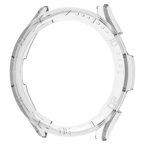 For Samsung Galaxy Watch 5 44mm Smart Watch PC Case Half Cover Frame Protector with Scale - Transparent - 1