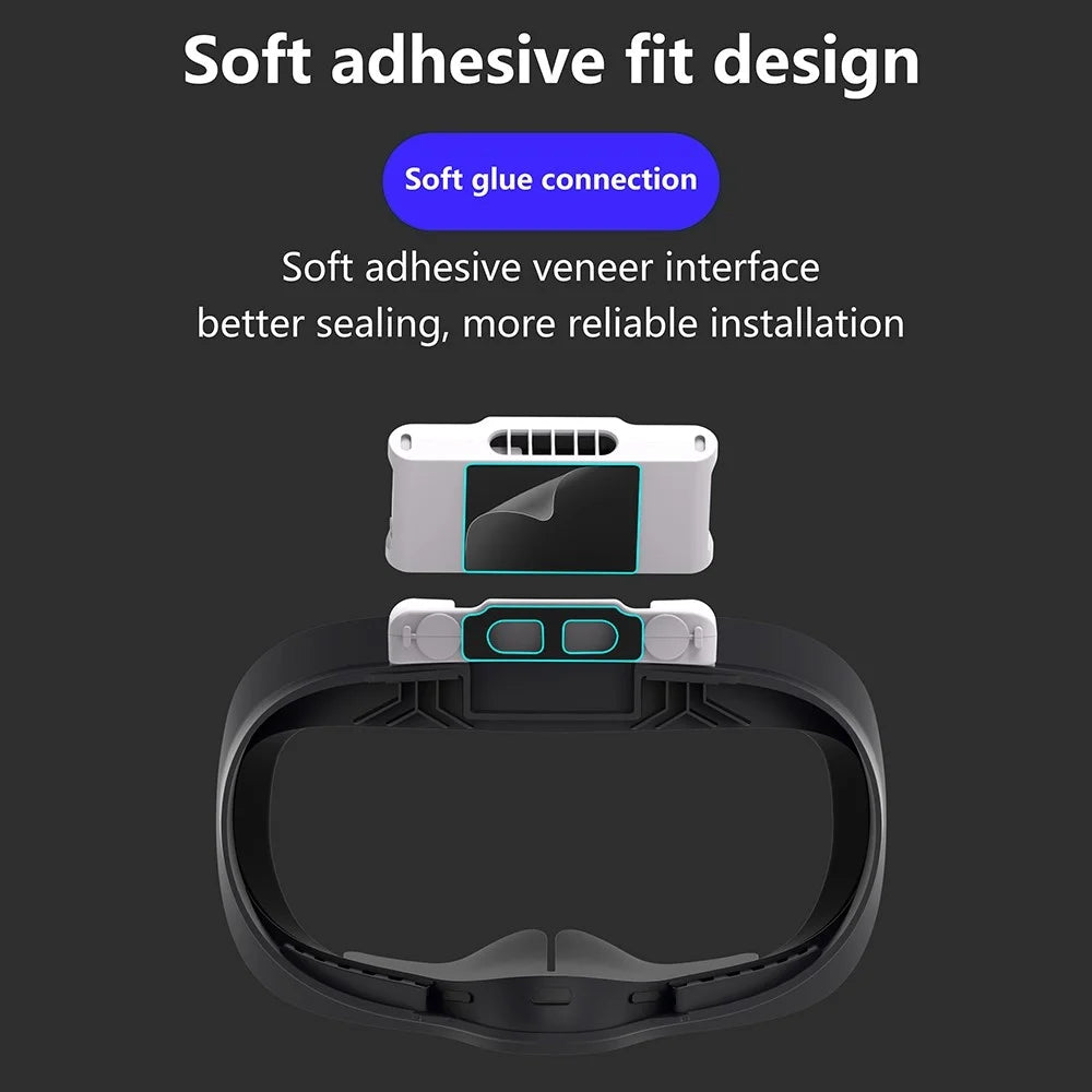 FIIT VR X2 for Oculus Quest 2 VR Cooling Fan Active Ventilation Air Circulation Fan Breathable Face Cover Pad - 6