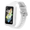 For Huawei Band 7 Silicone Watch Case Anti-scratch Watch Frame Protective Cover - White - 2