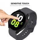 ENKAY HAT PRINCE for Huawei Watch 5 40mm Matte Rubberized Anti-scratch Hard PC Watch Case + Anti-wear 9H Tempered Glass Screen Protector - Black - 6