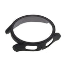 Anti-Scratch Hard PC Case for Samsung Galaxy Watch 5 40mm Rubberized Smart Watch Protective Case with Tempered Glass Screen Protector - Black - 4