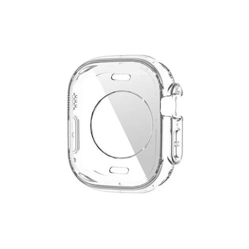 For Apple Watch Ultra 3 / Ultra 2 / Ultra 49mm Transparent TPU Watch Case Frame Anti-scratch Half Body Cover Protector - 1