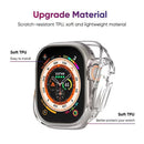 For Apple Watch Ultra 3 / Ultra 2 / Ultra 49mm Transparent TPU Watch Case Frame Anti-scratch Half Body Cover Protector - 2