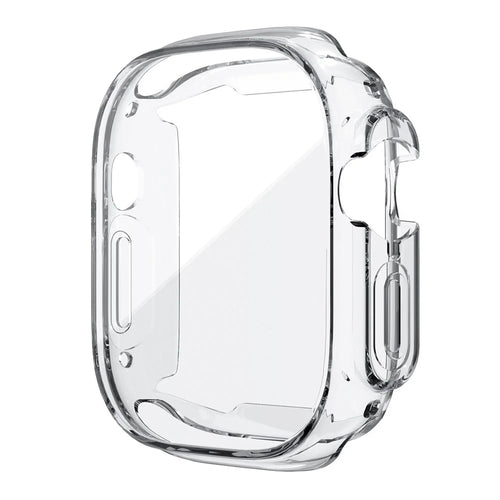For Apple Watch Ultra 3 / Ultra 2 / Ultra 49mm Transparent TPU Watch Case Anti-drop Full Coverage Protective Cover - 1