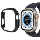 For Apple Watch Ultra 3 / Ultra 2 / Ultra 49mm Quick Release Watch Case Sports Watch PC Case Half Covering Watch Protector - Black - 1