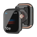 For Apple Watch Series 9 / 8 / 7 45mm Full Coverage TPU Watch Case Anti-scratch Electroplating Protective Cover - Black - 3