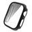 For Apple Watch Series 9 / 8 / 7 45mm Electroplating Watch Case Hard PC Protective Cover with Tempered Glass Screen Protector - Black - 3