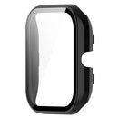For Huami Amazfit GTS 4 Mini Hard PC Case with Tempered Glass Screen Protector Scratch Resistant Overall Protective Cover - Black - 3