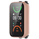For Oppo Band 2 Protective Case with Tempered Glass Screen Protector Smart Watch Anti-Fall Hard PC Case - Pink - 2