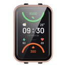 For Oppo Band 2 Protective Case with Tempered Glass Screen Protector Smart Watch Anti-Fall Hard PC Case - Pink - 6