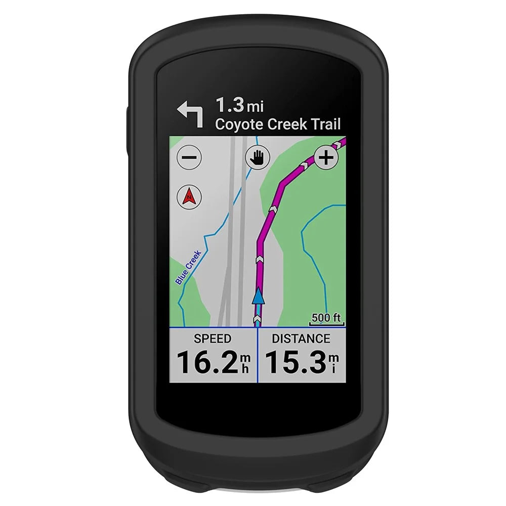 For Garmin Explore 2 Bike GPS Computer Anti-drop Protective Cover Soft Silicone Case - Black - 2