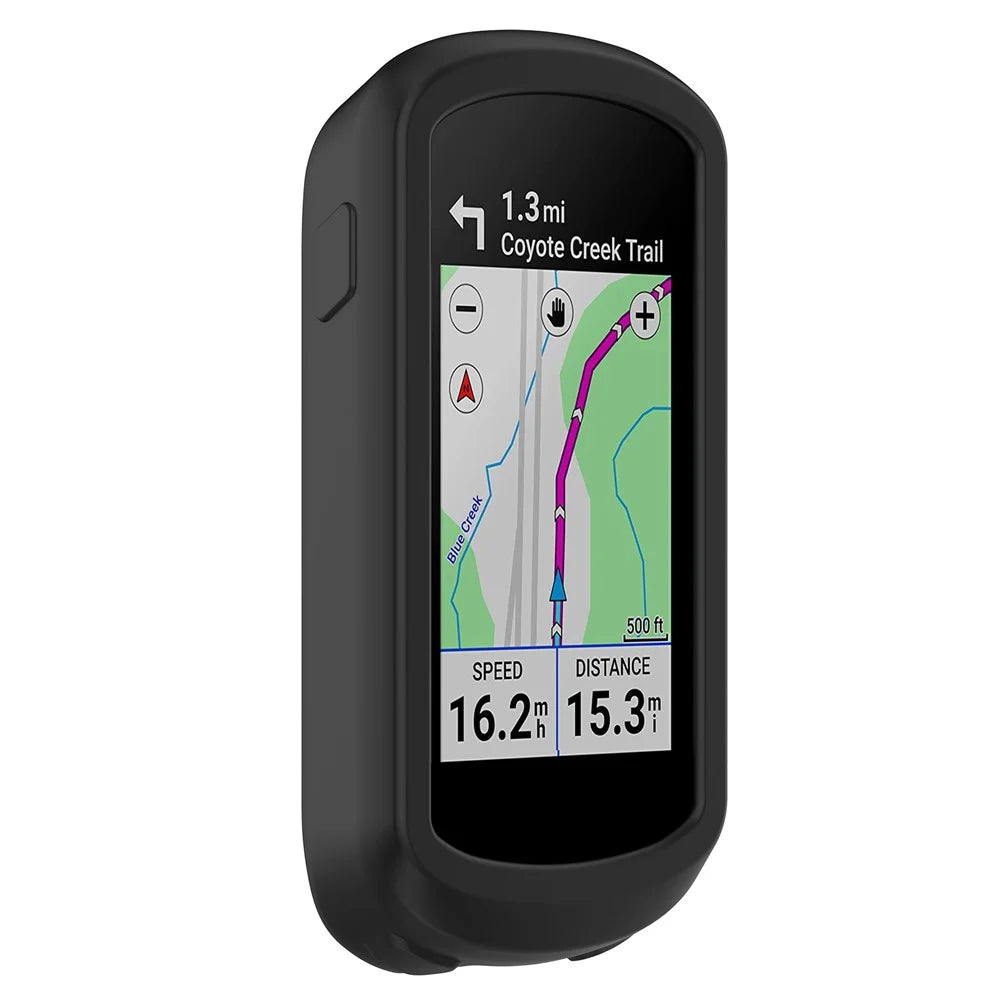 For Garmin Explore 2 Bike GPS Computer Anti-drop Protective Cover Soft Silicone Case - Black - 3