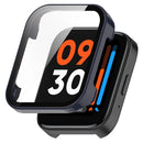 For Realme Watch 3 Hard PC Case with Tempered Glass Screen Protector HD Clear All Around Coverage Protective Cover - Ink Blue - 1