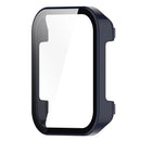 For Realme Watch 3 Hard PC Case with Tempered Glass Screen Protector HD Clear All Around Coverage Protective Cover - Ink Blue - 2