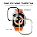 ENKAY HAT PRINCE For Apple Watch Ultra 3 / Ultra 2 / Ultra 49mm Rubberized PC Watch Case Shockproof Protective Cover + 9H Screen Protector - Silver - 3
