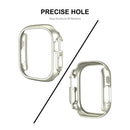 ENKAY HAT PRINCE For Apple Watch Ultra 3 / Ultra 2 / Ultra 49mm Rubberized PC Watch Case Shockproof Protective Cover + 9H Screen Protector - Silver - 5