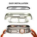 ENKAY HAT PRINCE For Apple Watch Ultra 3 / Ultra 2 / Ultra 49mm Rubberized PC Watch Case Shockproof Protective Cover + 9H Screen Protector - Silver - 6