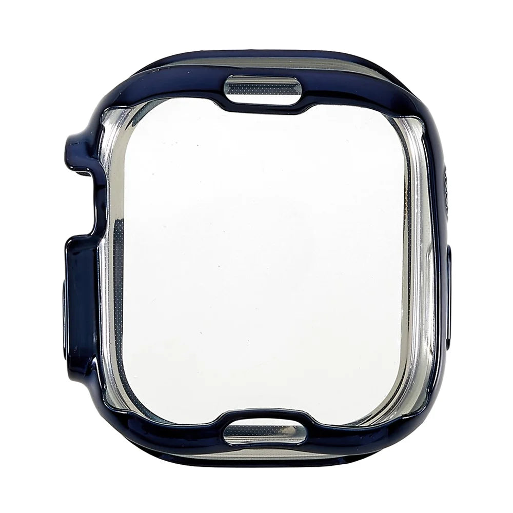 Protective TPU Case for Apple Watch Ultra 3 / Ultra 2 / Ultra 49mm Watermark-Free Smart Watch Case with Screen Protector - Blue - 2