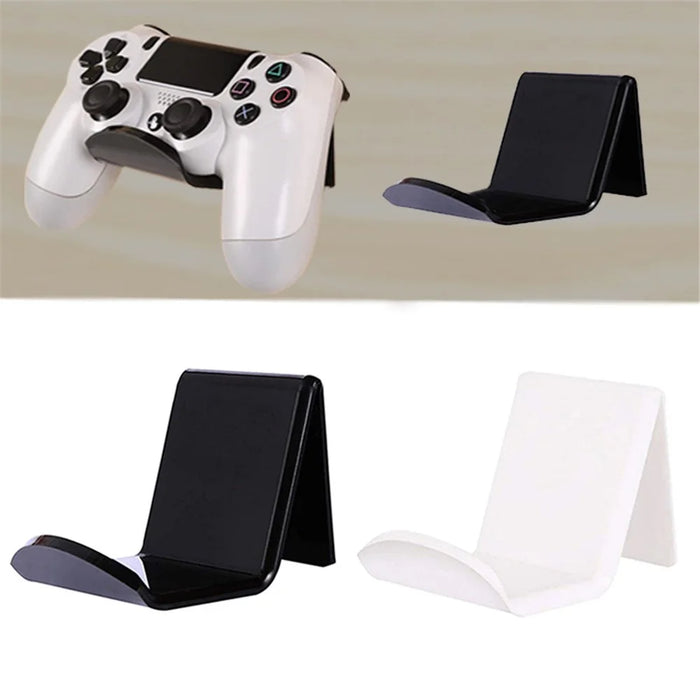 RTU66788 1PC Acrylic Game Controller Holder Wall Mounted Strong Adhesive Stand Headphone Hanger - Black - 6