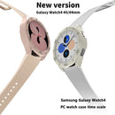 For Samsung Galaxy Watch 5 44mm Anti-Scratch PC Case Quick Release Sports Watch Case Protector with Dial Plate - Transparent - 5