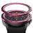 Watch Bezel for Samsung Galaxy Watch 5 Pro 45mm Metal Protective Frame Ring Cover Watch Replacement Accessories (Type E) - Wine Red Ring Black Letters - 2