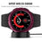 Watch Bezel for Samsung Galaxy Watch 5 Pro 45mm Metal Protective Frame Ring Cover Watch Replacement Accessories (Type E) - Wine Red Ring Black Letters - 3
