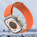 For Apple Watch Ultra 3 / Ultra 2 / Ultra 49mm Hard PC Frame Cover Electroplating Hollowed-out Anti-Scratch Protective Case - Transparent - 3