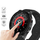 For Samsung Galaxy Watch 5 Pro 45mm Full Coverage TPU Watch Case Drop-proof Protective Cover with Scale Design - Black - 2