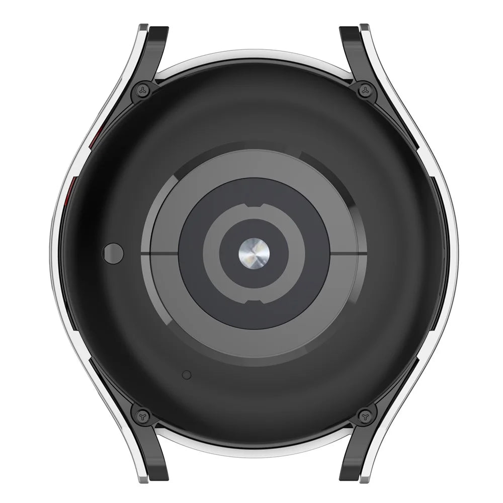 For Samsung Galaxy Watch 5 Pro 45mm Hard PC Watch Case Anti-scratch Hollow Watch Protective Cover Frame - Silver - 5