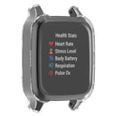 For Garmin Venu Sq  /  Venu Sq Music  /  Venu Sq 2  /  Venu Sq 2 Music Soft Transparent TPU Watch Case Electroplate Edges Overall Protective Cover - 4