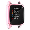 For Garmin Venu Sq / Venu Sq Music / Venu Sq 2 / Venu Sq 2 Music Soft TPU Watch Case Electroplate Edges Full Coverage Shockproof Bumper Protective Cover - Pink - 2