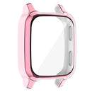 For Garmin Venu Sq / Venu Sq Music / Venu Sq 2 / Venu Sq 2 Music Soft TPU Watch Case Electroplate Edges Full Coverage Shockproof Bumper Protective Cover - Pink - 3