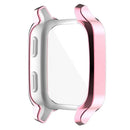 For Garmin Venu Sq / Venu Sq Music / Venu Sq 2 / Venu Sq 2 Music Soft TPU Watch Case Electroplate Edges Full Coverage Shockproof Bumper Protective Cover - Pink - 4
