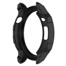 For Huami Amazfit GTR 4 46mm Rugged Protective Case Soft TPU Half Protective Bumper Frame Cover with Dial Plate - Black - 3