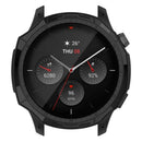 For Huami Amazfit GTR 4 46mm Rugged Protective Case Soft TPU Half Protective Bumper Frame Cover with Dial Plate - Black - 4