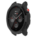 For Huami Amazfit GTR 4 46mm Rugged Protective Case Soft TPU Half Protective Bumper Frame Cover with Dial Plate - Black - 6