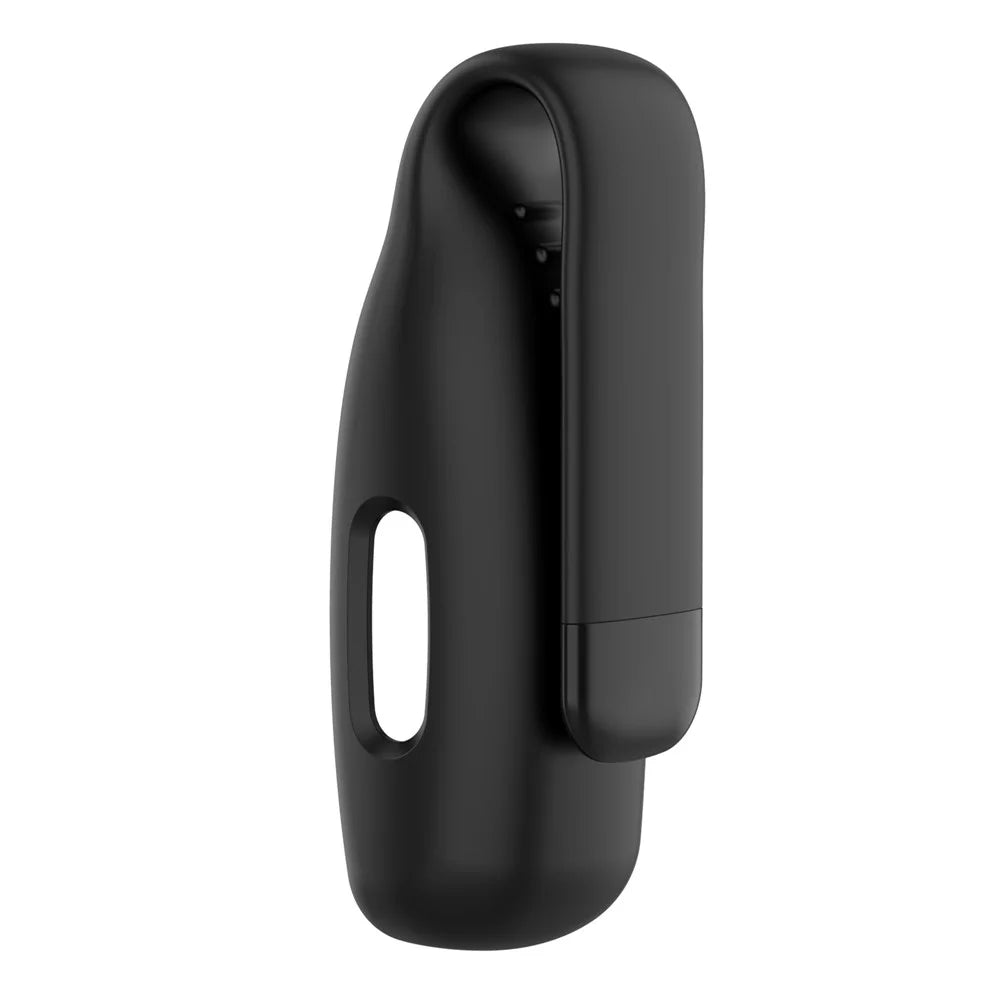 For Fitbit Inspire 3 / Inspire 2 / Ace 3 Silicone Clip Holder Protective Case Anti-Drop Fitness Tracker Cover - Black - 5