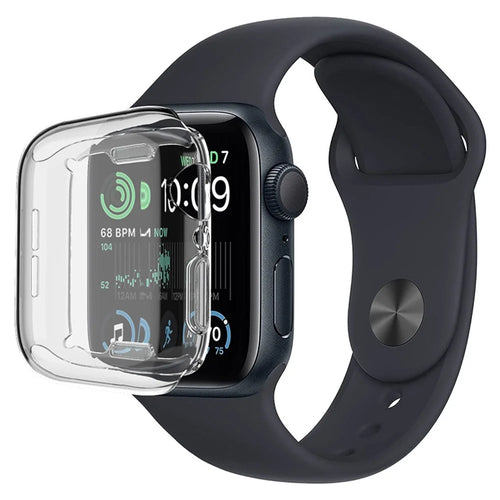 IMAK UX-3 Series for Apple Watch Series SE3 / SE2 / SE1 /  6 / 5 / 4 44mm Overall Protective Case Soft Transparent TPU Cover - 1