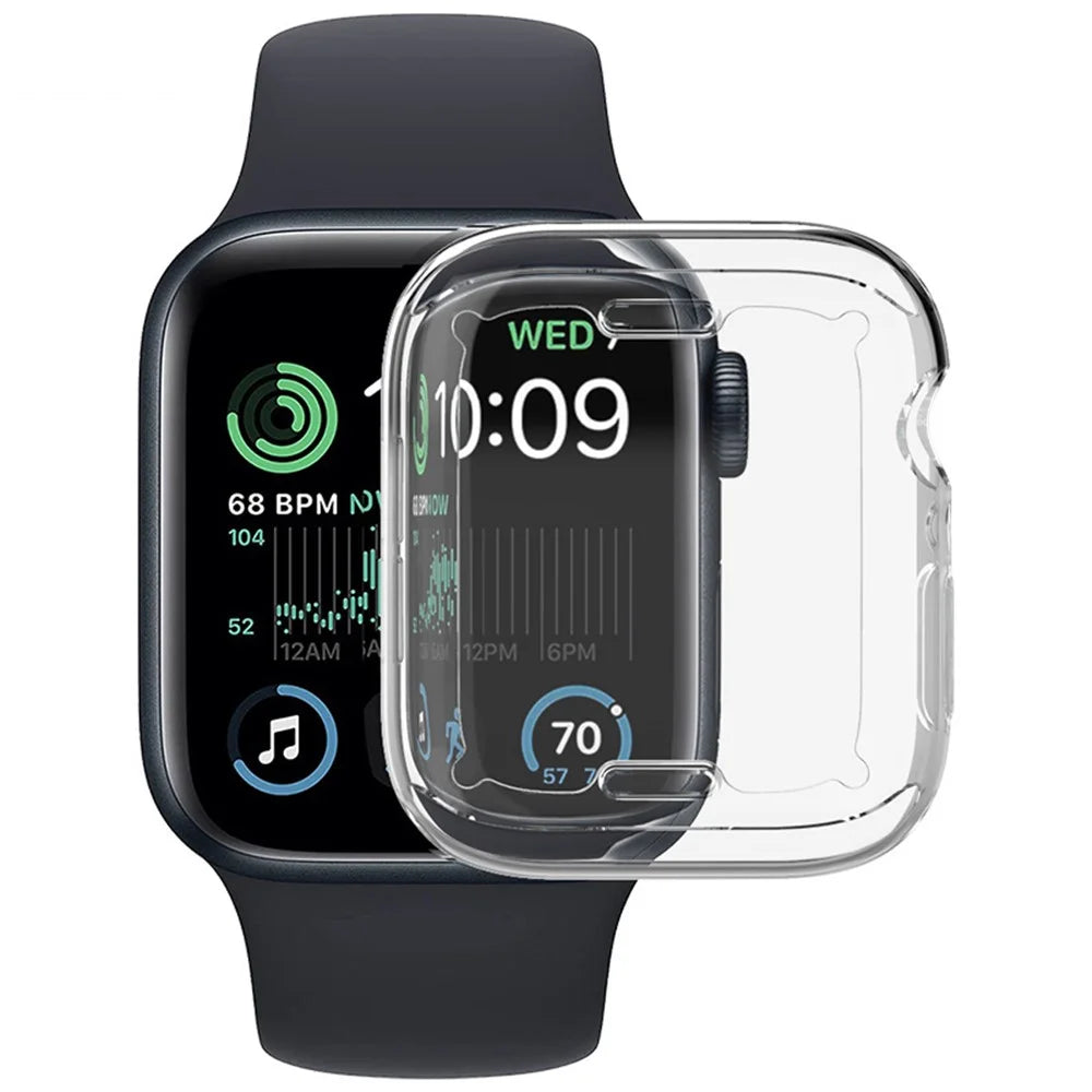 IMAK UX-3 Series for Apple Watch Series SE3 / SE2 / SE1 /  6 / 5 / 4 44mm Overall Protective Case Soft Transparent TPU Cover - 4