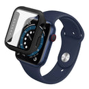 IMAK Protective Watch Case For Apple Watch SE3 / SE2 / SE1 /  6 / 5 / 4 40mm Hard PC Case with HD Tempered Glass - Black - 1