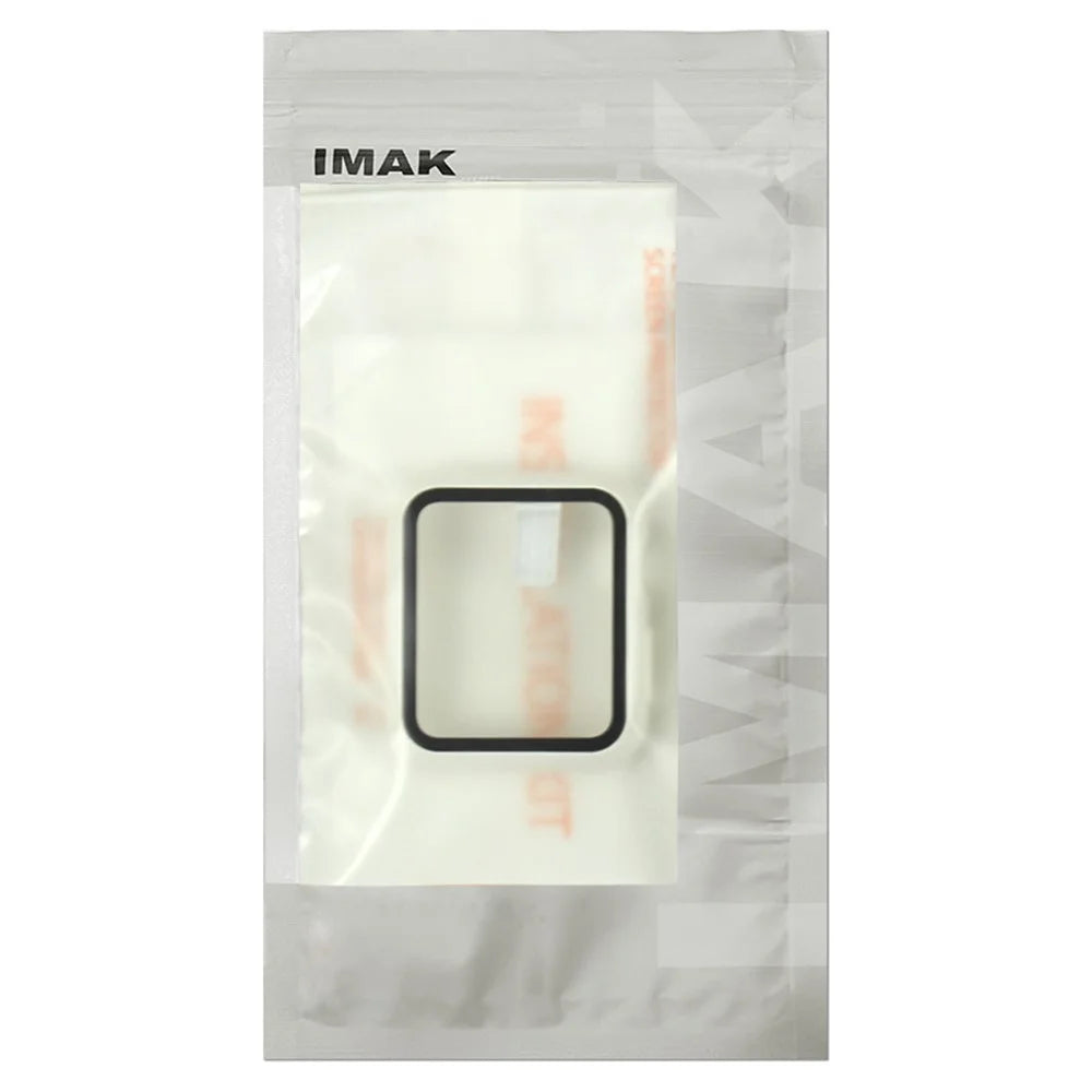 IMAK Protective Watch Case For Apple Watch SE3 / SE2 / SE1 /  6 / 5 / 4 40mm Hard PC Case with HD Tempered Glass - Black - 6