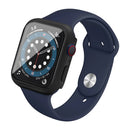 IMAK Watch Case For Apple Watch SE3 / SE2 / SE1 /  6 / 5 / 4 44mm Anti-Scratch Watch Cover with HD Tempered Glass - Black - 4