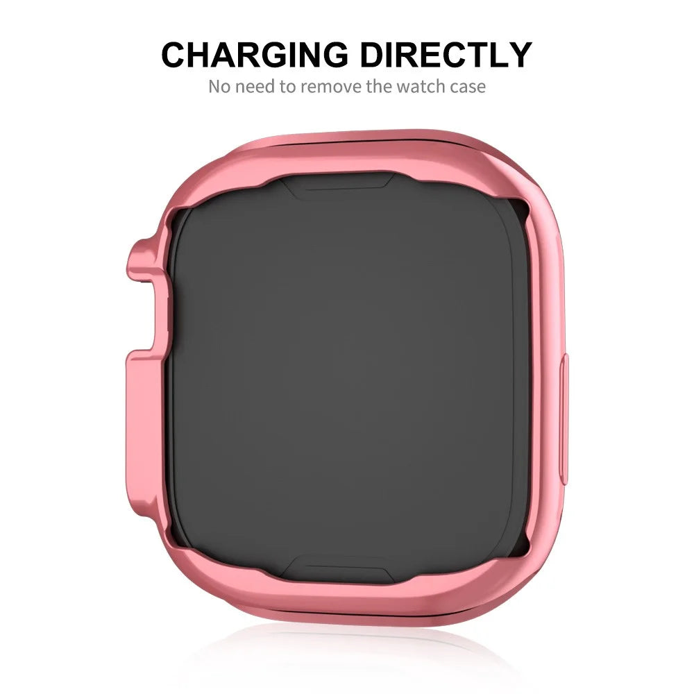 ENKAY HAT PRINCE For Apple Watch Ultra 3 / Ultra 2 / Ultra 49mm Electroplating TPU Watch Cover Full Protection Drop-Resistant Screen Protector Case - Pink - 3