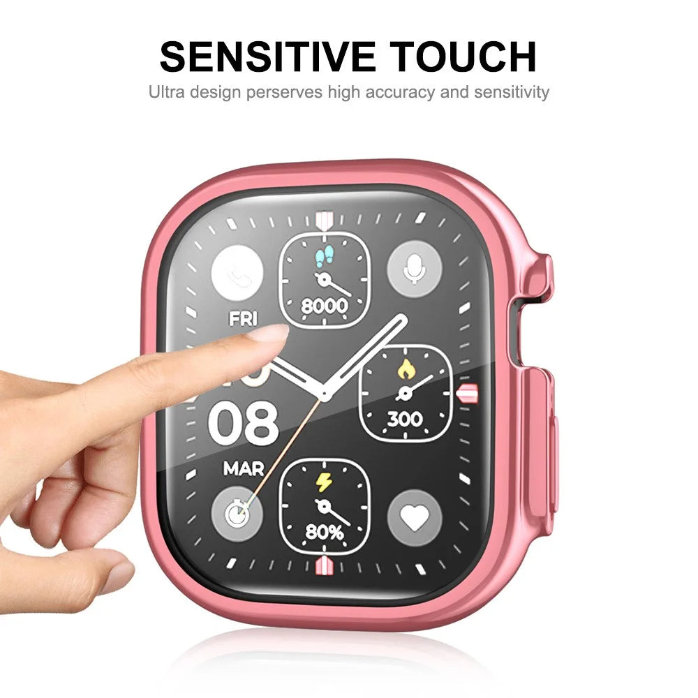 ENKAY HAT PRINCE For Apple Watch Ultra 3 / Ultra 2 / Ultra 49mm Electroplating TPU Watch Cover Full Protection Drop-Resistant Screen Protector Case - Pink - 6